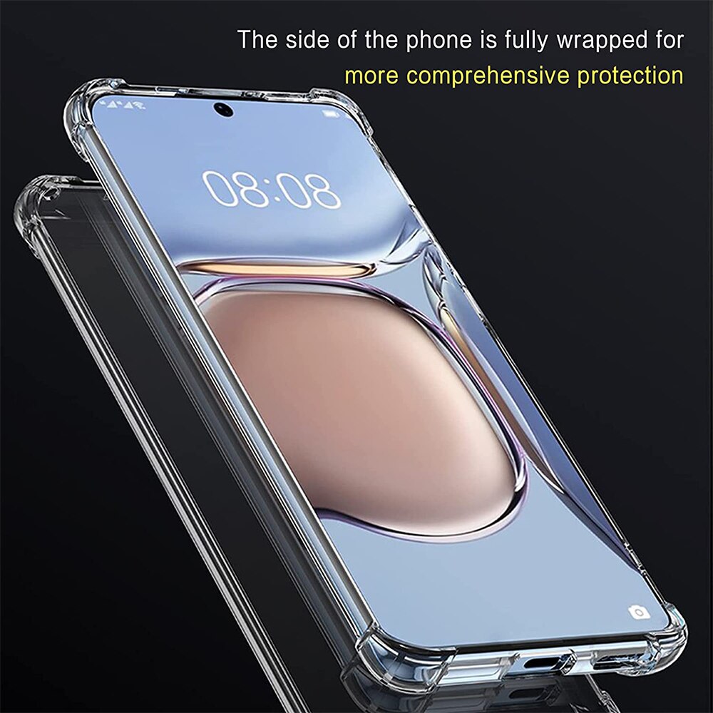 Husa pentru Telefon, compatibila cu Huawei P50 Pro, Protectie antisoc, Silicon Ultra Slim High Tech, Crystal Clear