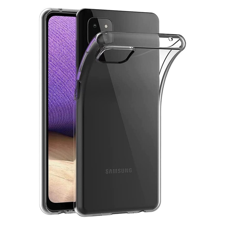 Husa PremiumCell transparenta pentru Samsung A22 5G, TPU Anti Soc, Ultra Slim