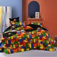 Lenjerie de pat, Bumbac, 160 x 200 cm, Multicolor