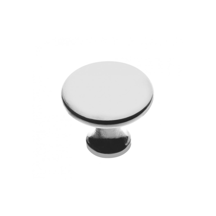 Udine gomb, króm, Ø 29 mm, fémből