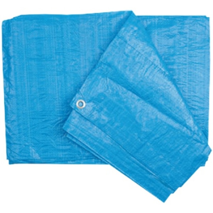 Prelata cu inele Sita, impermeabila, protectie UV, lungime 3m, latime 2m, greutate 90g/mp, culoare albastru
