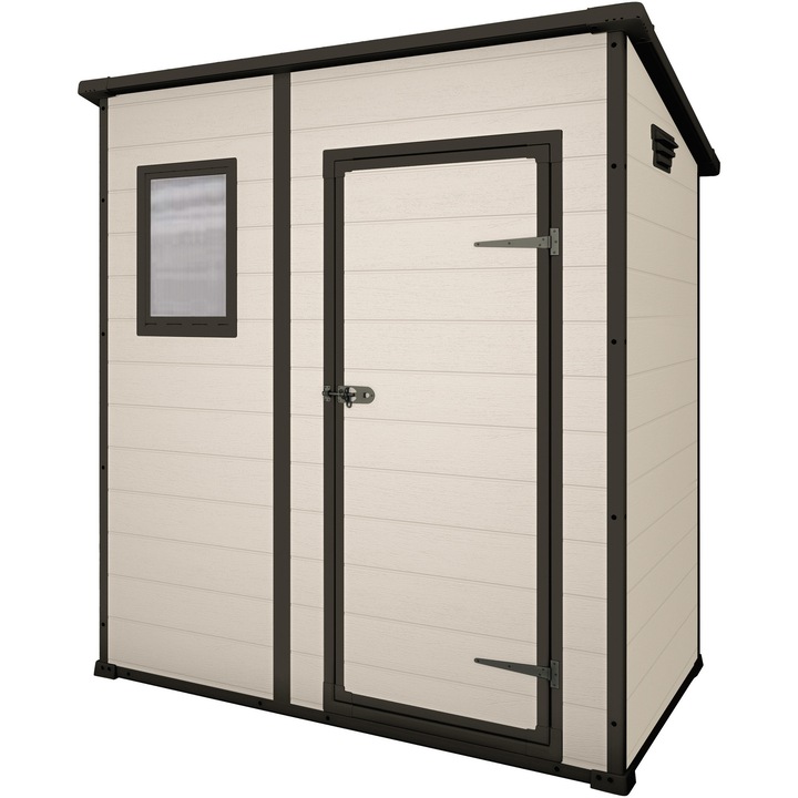 Keter Manor Pent 255141 6X4 kerti fészer, 1835x111x200.5 cm, Bézs