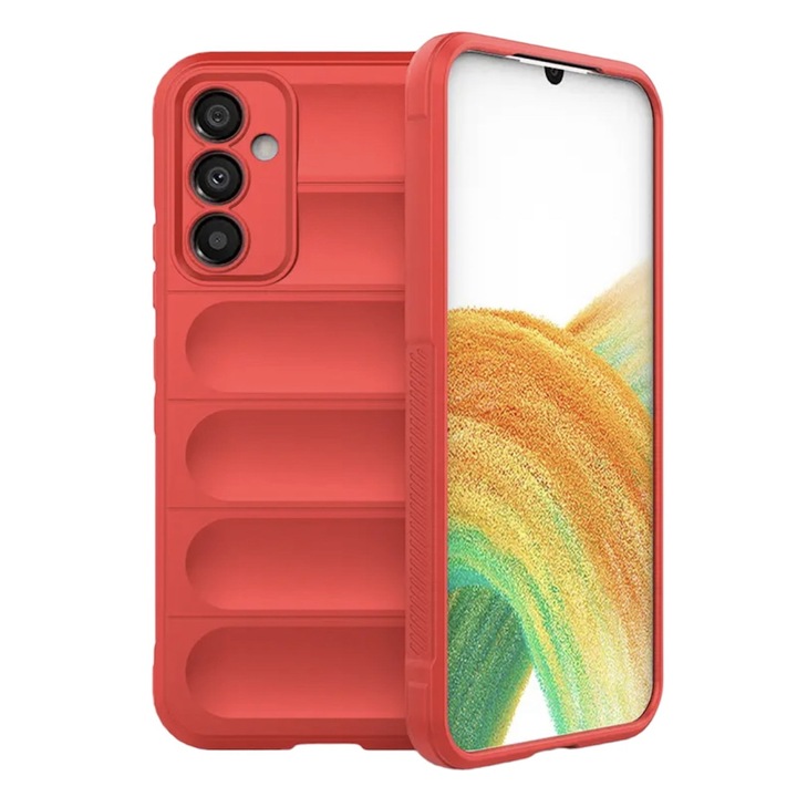 Phantom Shield Premium Anti-Shock szilikon tok, kompatibilis a Samsung Galaxy A54 5G / Red telefonnal