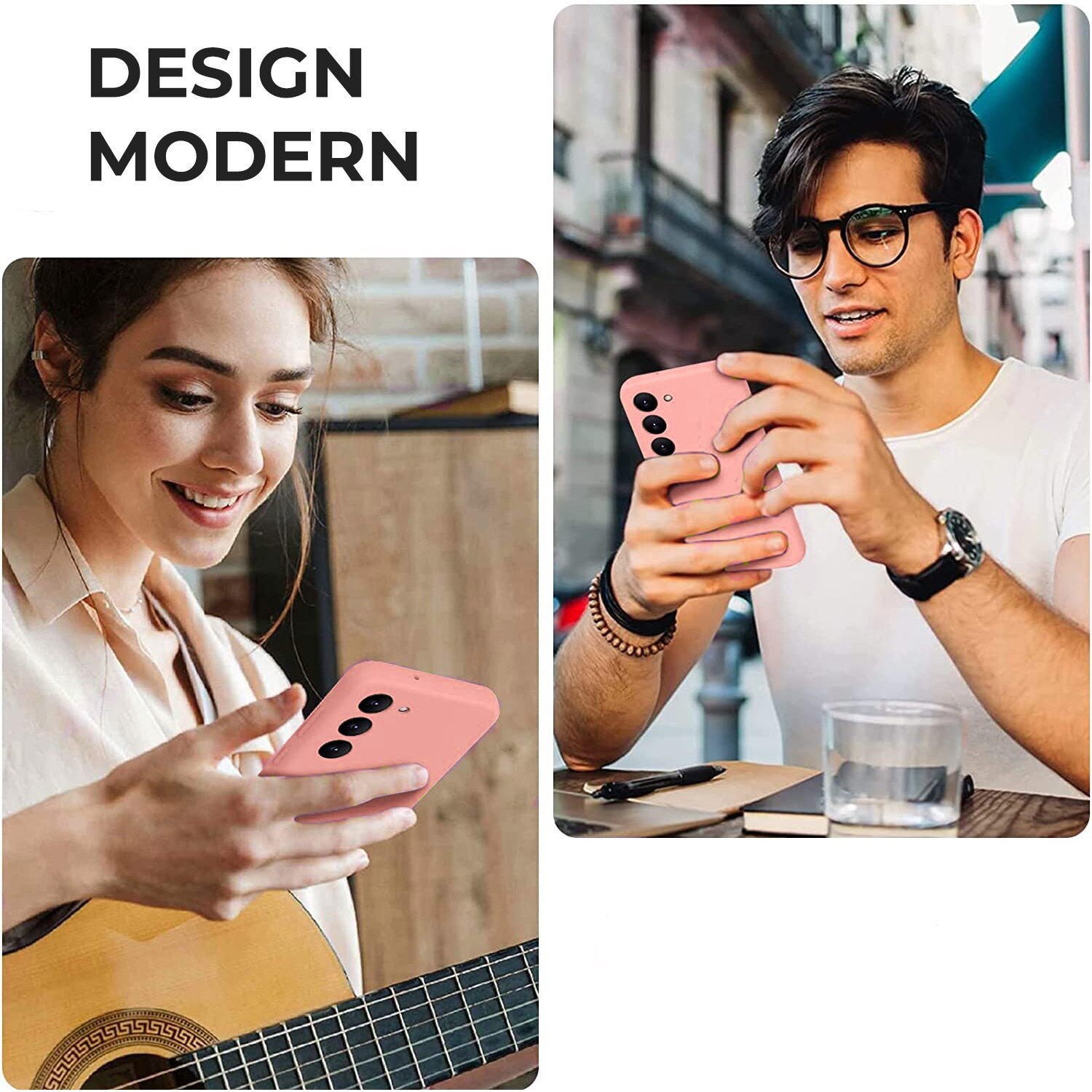 Husa Daden® Soft Silicone compatibila cu Samsung S23, Interior din Microfibra, Protectie la camera, Protectie sporita, Roz bombon