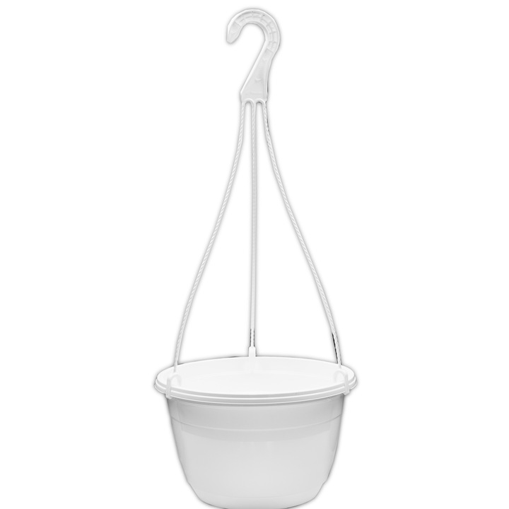 Set Ghivece Agatatori 21 cm 100 buc Alb