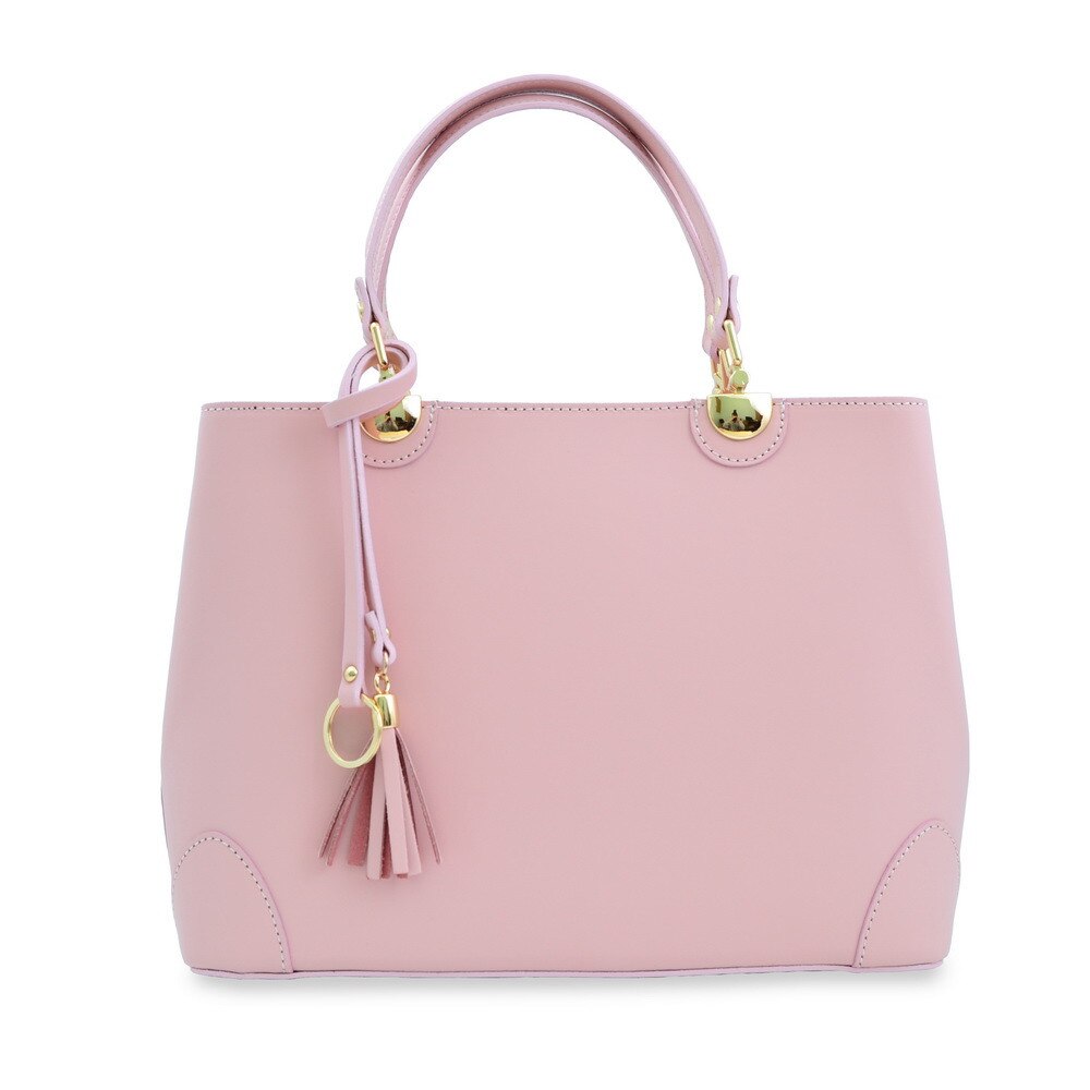 Geanta casual Take Me Out, de dama, piele naturala, culoare roz