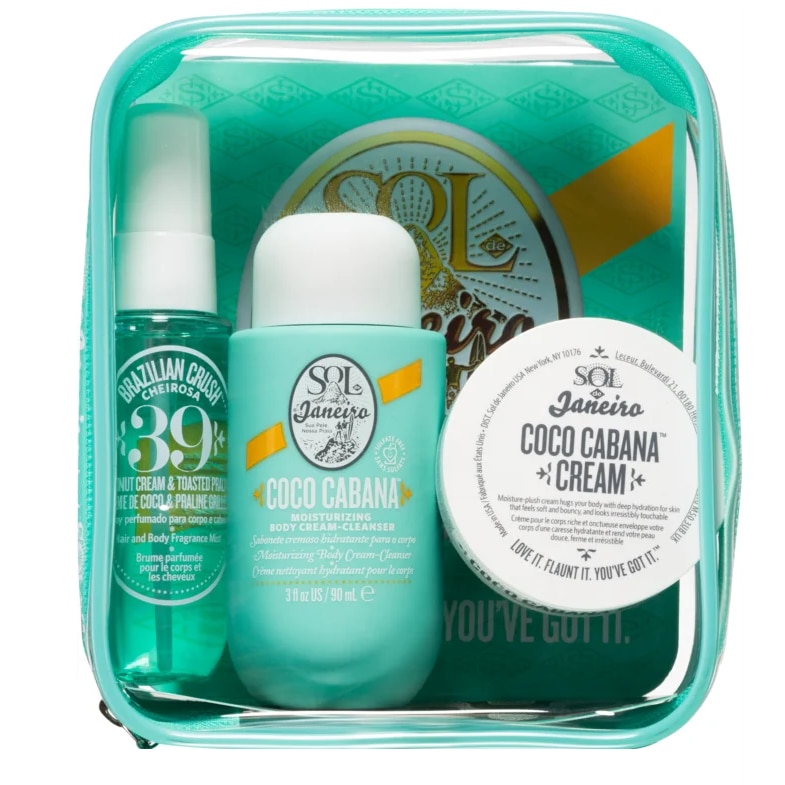 Set de ingrijire Sol de Janeiro Coco Cabana, crema 50 ml, cream 90 ml, spray de corp parfumat 30