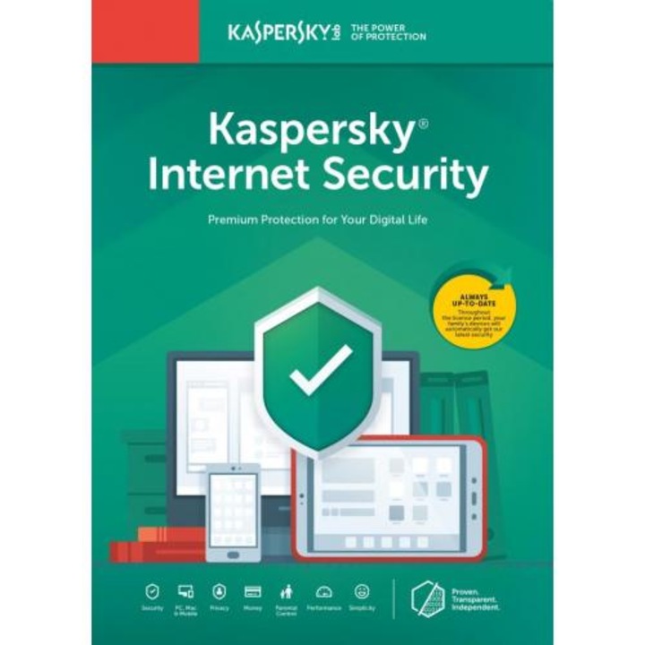 Víruskereső Kaspersky Internet Security 2022 1 eszköz 2 éves CD-kulcs
