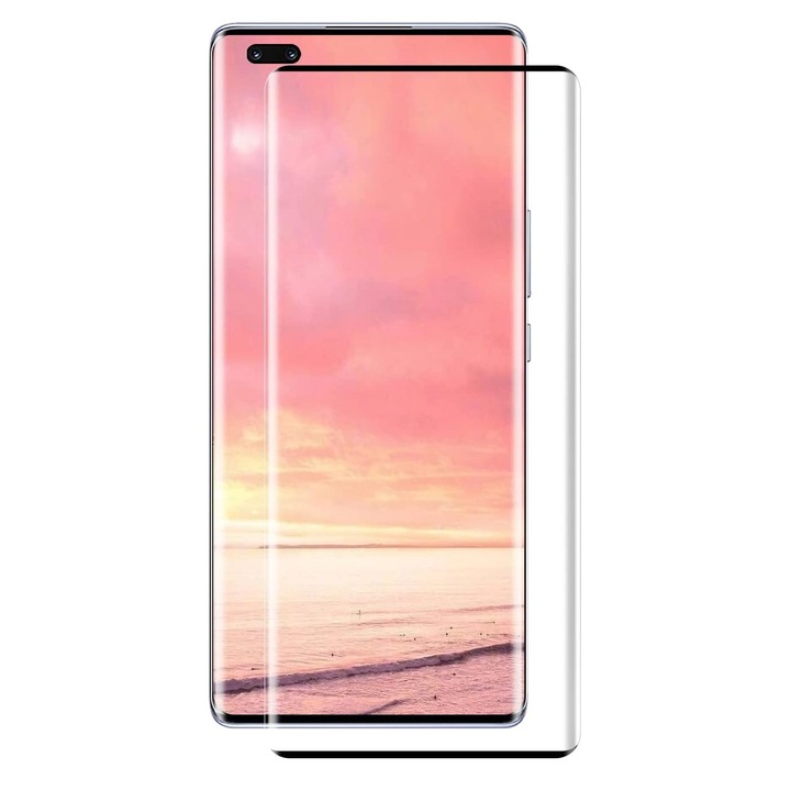 Стъклен Протектор за Huawei Nova 9 Pro, Удароустойчив, Full Coverage, Черен