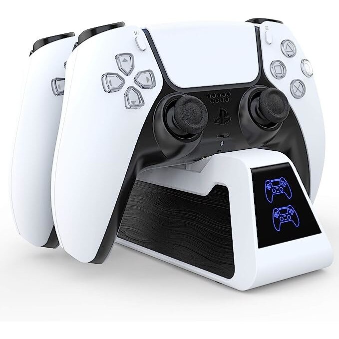 Pmd 2 Controller Зарядна станция, PMD, 2 контролера Playstation 5, LED индикатор, USB-C ...