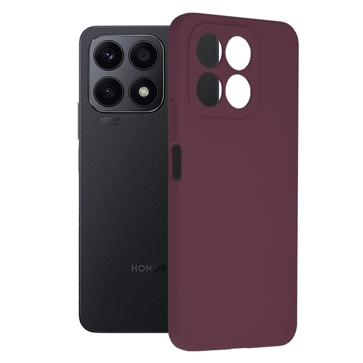 Кейс за Honor X8a, Techsuit Soft Edge Silicone, Plum Violet
