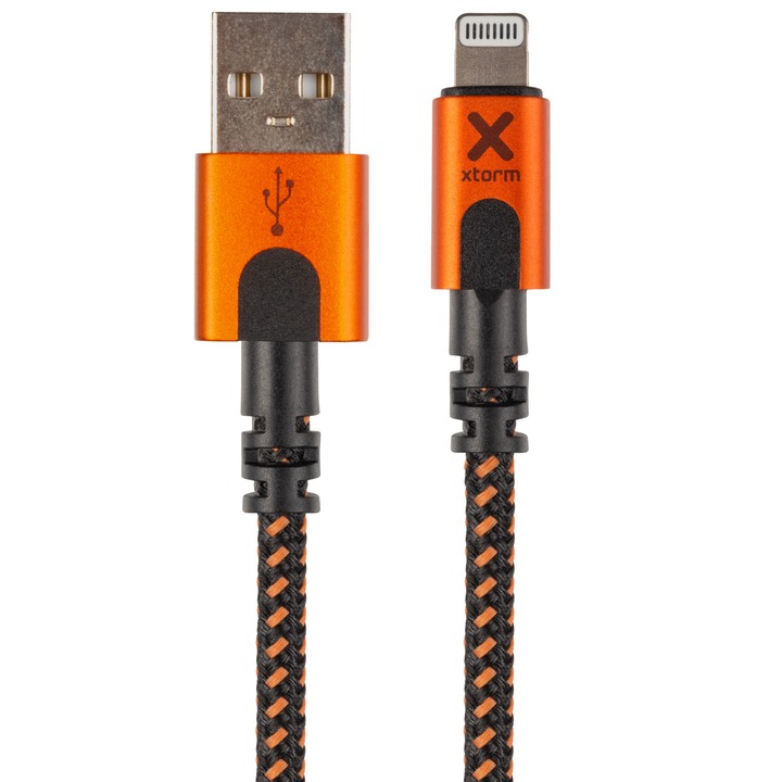 Xtorm CXX002 Lightning kábel 1,5 M Fekete, Narancssárga (CXX002)