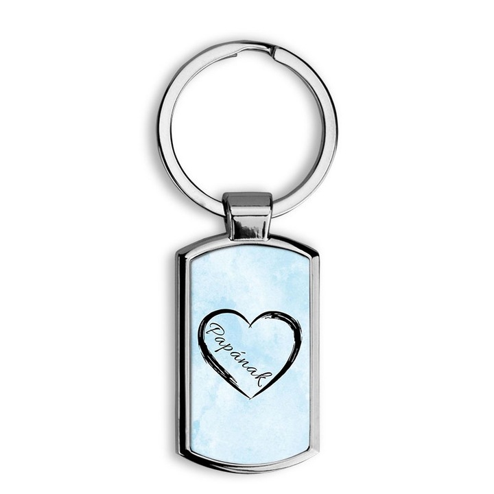 Papának elegáns fém kulcstartó