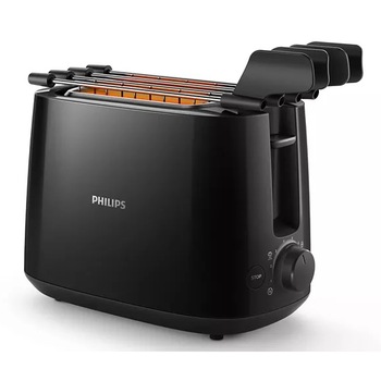 Prajitor de paine, Philips, Daily Collection HD2583/90, 650 W, Negru