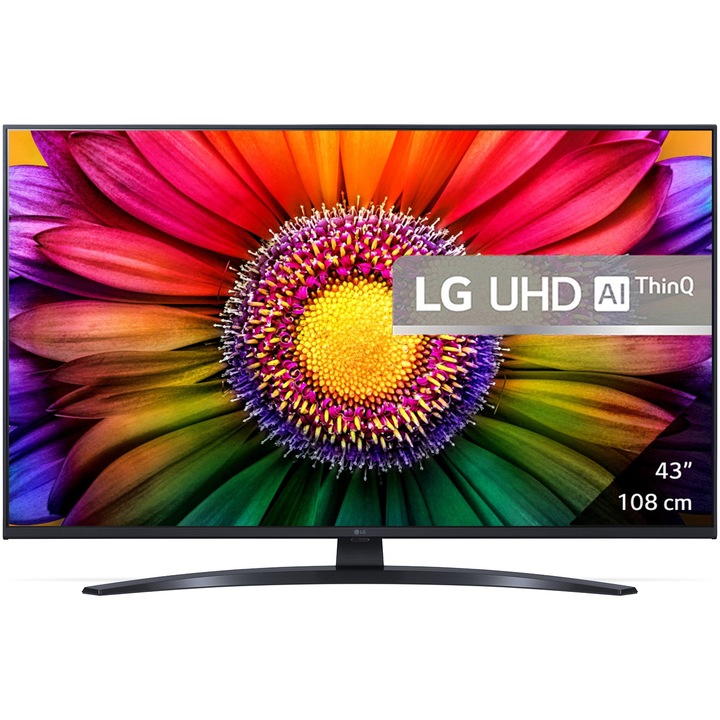 Телевизор LED LG 43UR81003LJ, 43" (108 см), Smart, 4K Ultra HD, Клас G