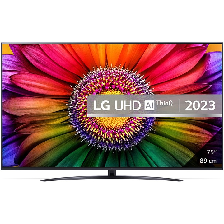 Televizor LG LED 75UR81003LJ, 189 cm, Smart, 4K Ultra HD, Clasa F (Model 2023)