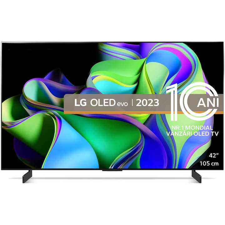 Телевизор LG OLED evo 42C31LA, 42" (105 см), Smart, 4K Ultra HD, 100 Hz, Клас G (Модел 2023)