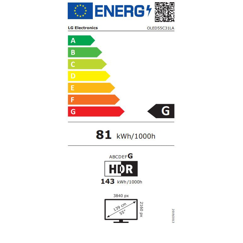 Televizor LG OLED evo 55C31LA, 139 cm, Smart, 4K Ultra HD, 100 Hz, Clasa G