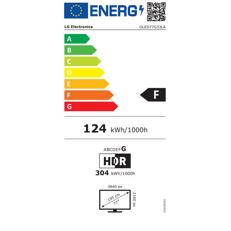 Televizor LG OLED evo 77G33LA, 195 cm, Smart, 4K Ultra HD, 100 Hz, Clasa F (Model 2023)