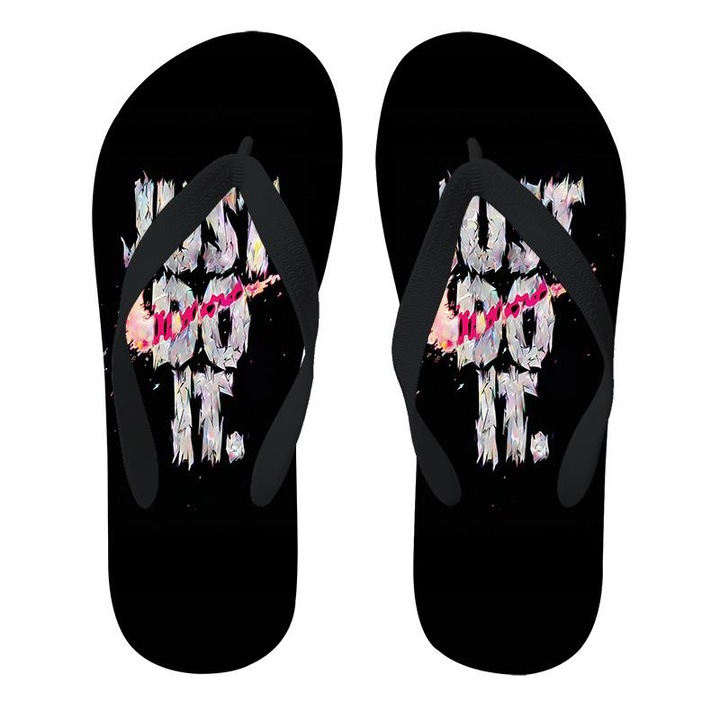 Papuci dama, Mobiltokguru, Just do it, Cauciuc, Multicolor, 38-39 EU