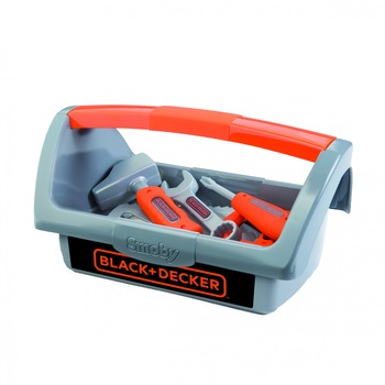 Set de joaca Smoby, Black&Decker, Cutie cu scule Set de joaca Smoby, Black&Decker, Cutie cu scule
