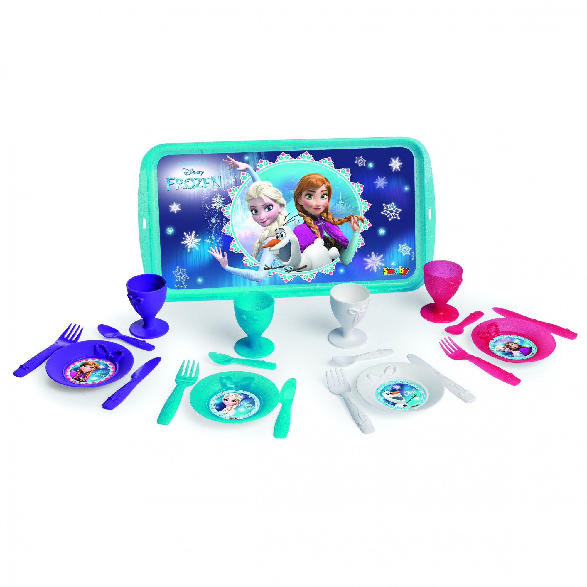 Set servire ceai cu tavita Smoby, Frozen
