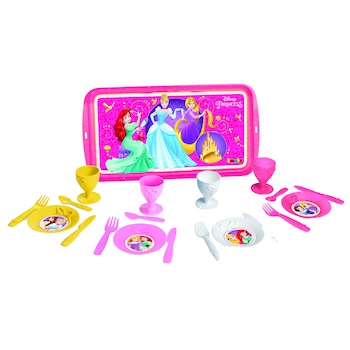 Set servire ceai cu tavita Smoby, Disney Princess Set servire ceai cu tavita Smoby, Disney Princess