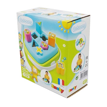 Jucarie sortare Smoby Cotoons, Cub albastru Jucarie sortare Smoby Cotoons, Cub albastru