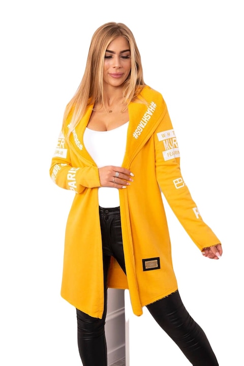 Kesi Hosszú női pulóver Különféle mustár, Sárga, One Size