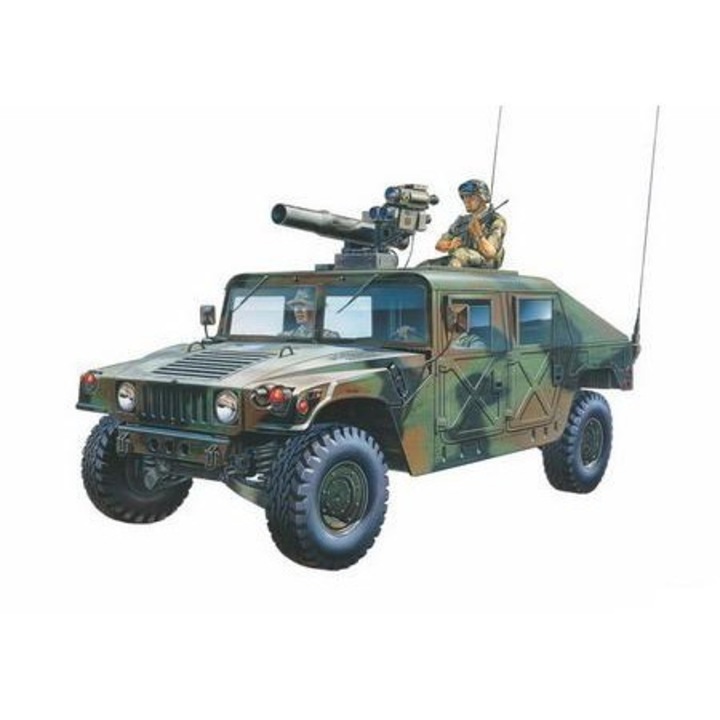 Kit Macheta Militara de construit Academy Hummer M966 Tow Missile Carrier +14ani 1:35 ACD 13250