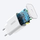 Choetech Q5004 V4 hálózati töltő, USB Type C, gyorstöltés funkció, PD, 20W, fehér