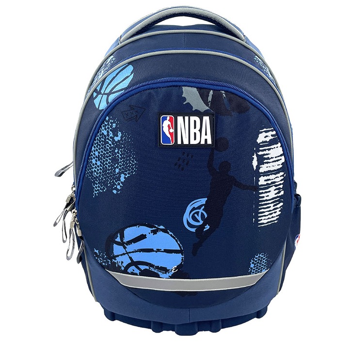 Rucsac NBA ergonomic, 31x17x45 cm, multicolor