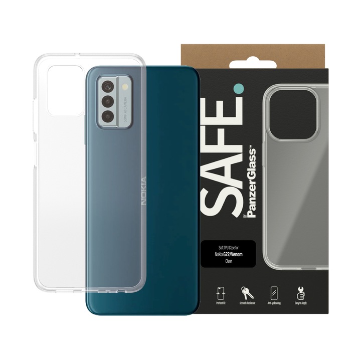 Husa telefon, Safe, Pentru Nokia G22, Transparent