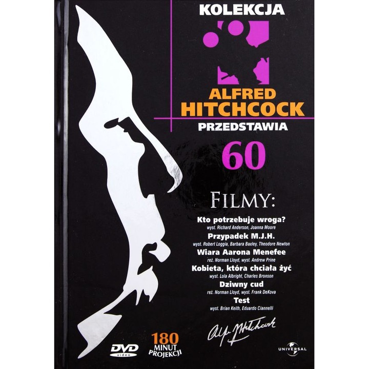 Alfred Hitchcock Przedstawia 60: Kto potrzebuje wroga? / Przypadek M.J.H. / Wiara Aarona Menefee / Kobieta, która chciała żyć / Dziwny cud / Test (booklet) [DVD]