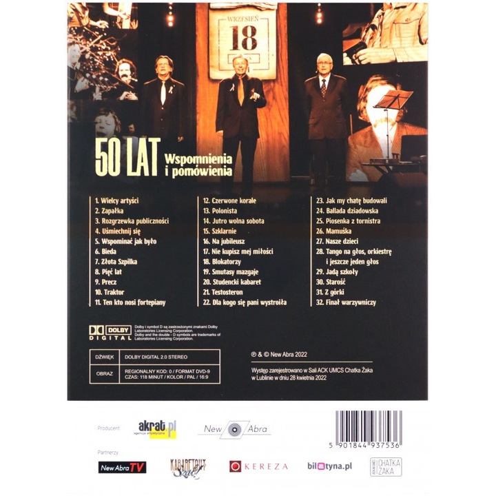 Kabaret TEY: 50 lat Wspomnienia i pomówienia [DVD]