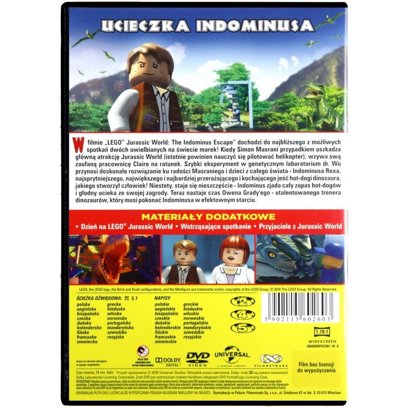 Lego Jurassic World: The Indominus Escape [DVD]