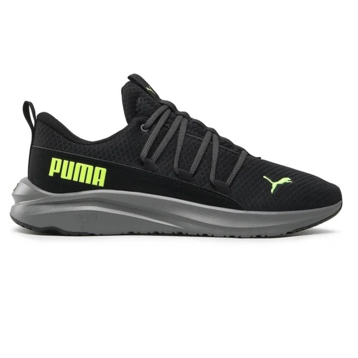 Puma, Pantofi cu logo contrastant pentru alergare Softride One4all, Negru