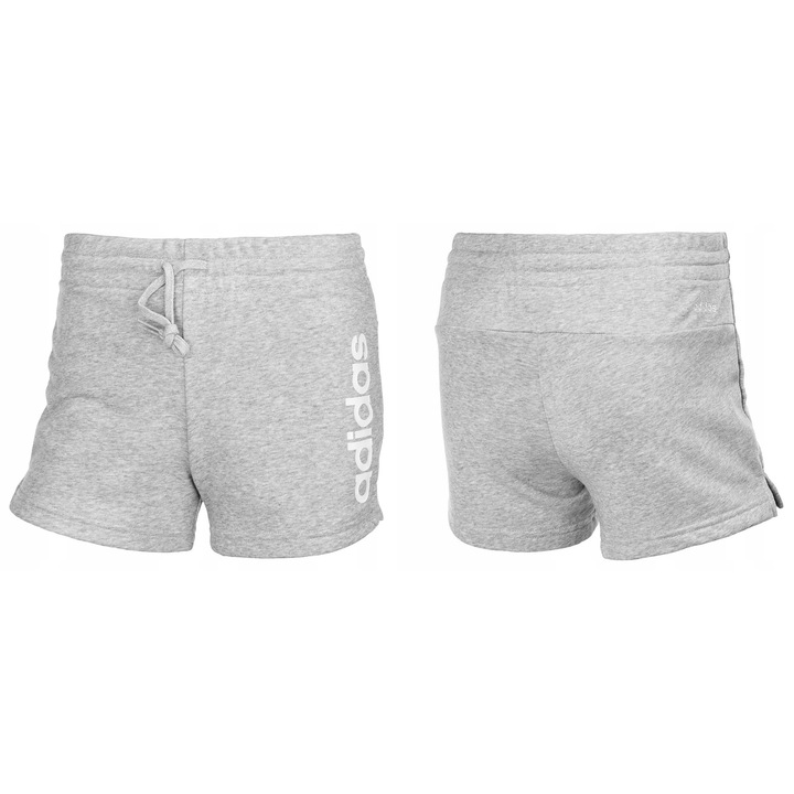 Noi sport rovidnadrag, Adidas, feher/szurke - 654841, Szürke