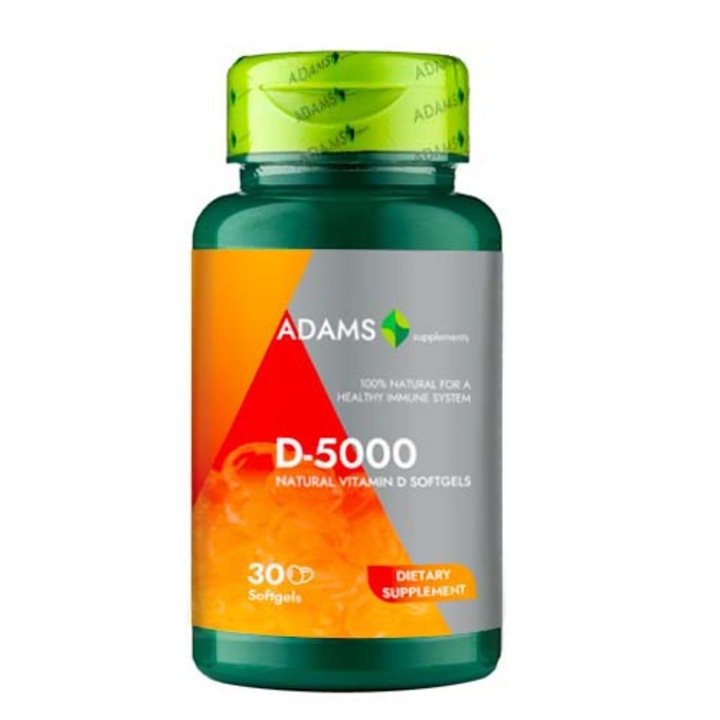 Vitamina D-5000, softgel 30 cps, Adams