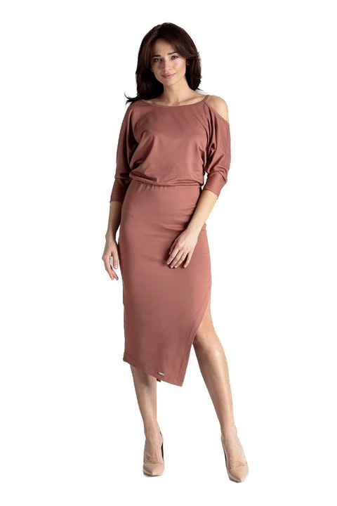 Lenitif Női estélyi ruha Boo K479 barna, Barna