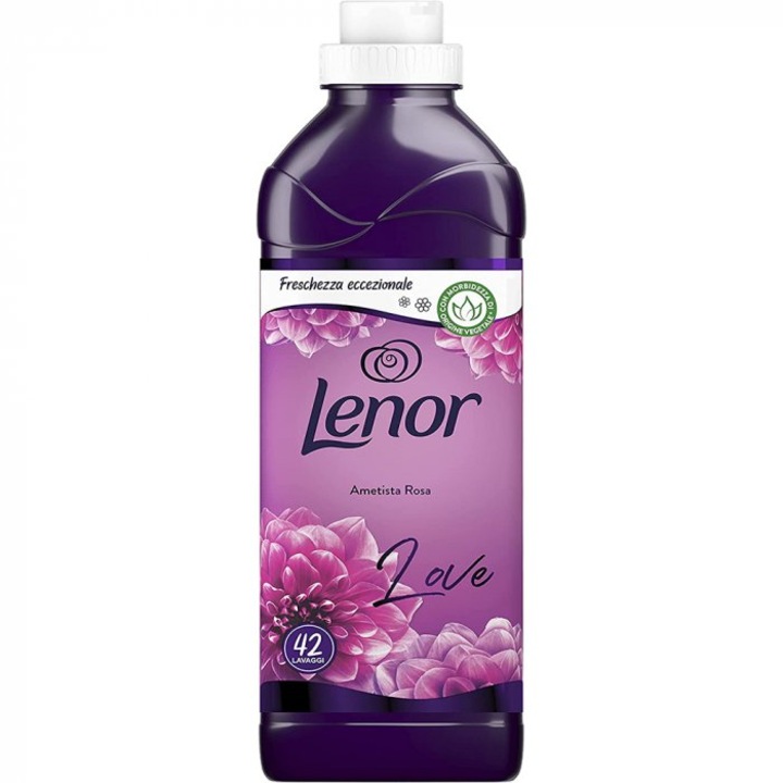 Balsam de rufe Lenor Ametista Rosa, 42 spalari, 966ml
