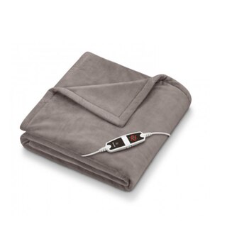 Coperta Morbida Heimtexland Con Stelle E Pelliccia Sherpa: XL 200x150 Cm, Grigia, Certificata Öko-Tex, Peso 470 G/m², Lavabile