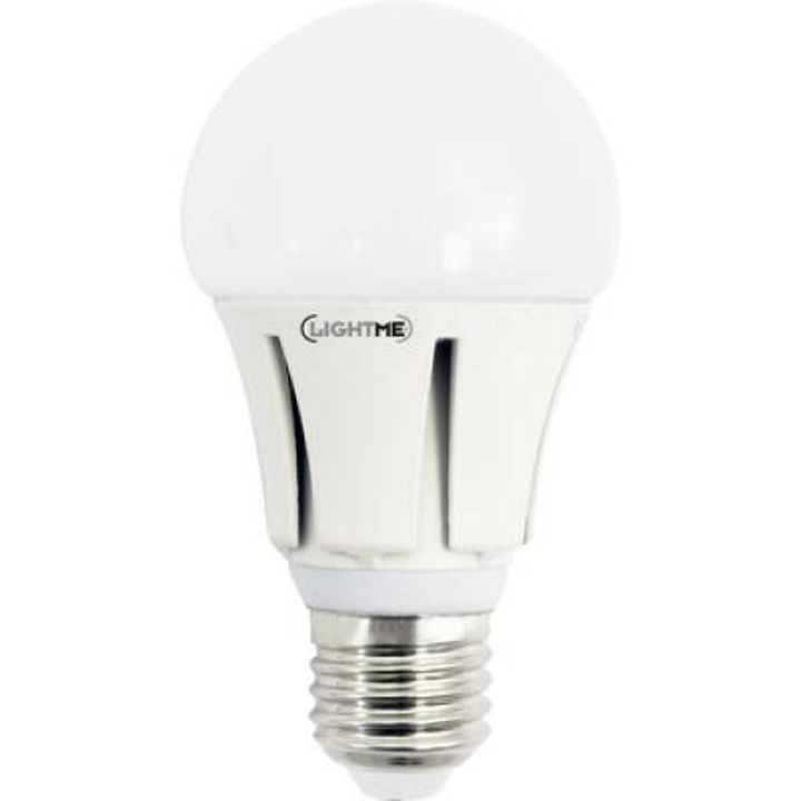 LightMe LED E27 Крушовидна форма 10 W = 64 W Студено бяло (Ш x В) 60 mm x 114 mm EEK: A+ 1 бр. (LM85109)
