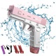 Pistol cu ​​apa, AEWOYAD, Electric, 20.5 x 16 x 3 cm, Roz