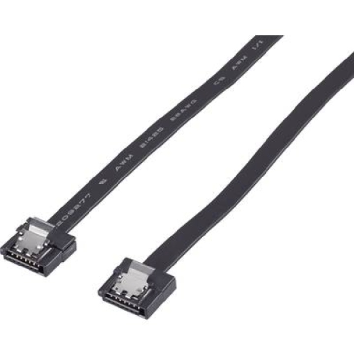 Кабел за свързване на хард диск SATA [1x SATA гнездо, 7-пинов - 1x SATA гнездо, 7-пинов] 0,5 m, черен, Renkforce (RF-4174584)