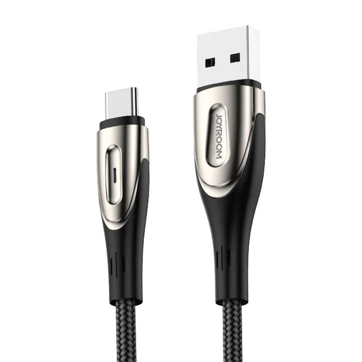 Cablu incarcare/date, Joyroom, USB-C, 3A, 2 m, Negru