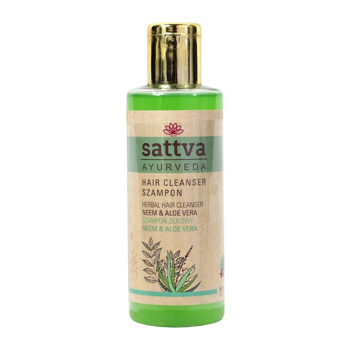 SATTVA, Sampon Ayurvedic cu Neem si Aloe Vera 210ml