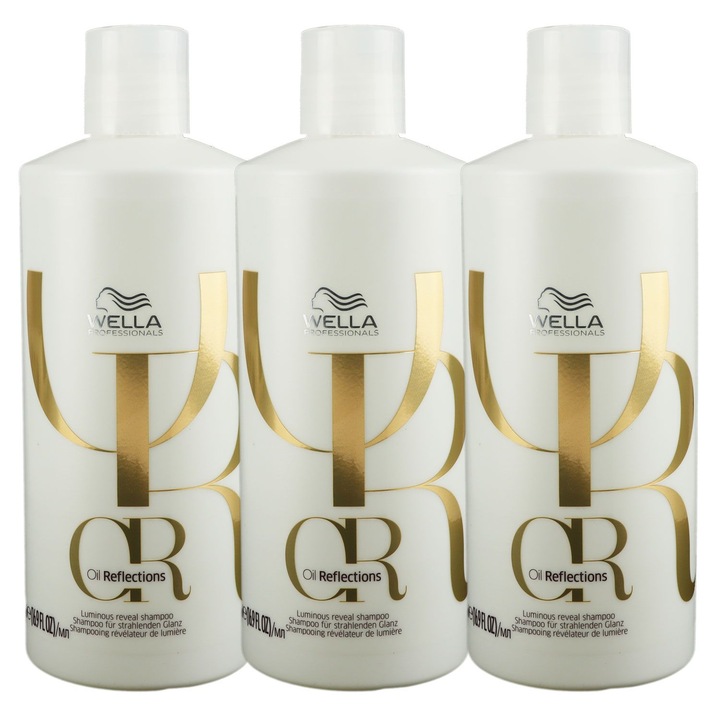Set 3 x Sampon 1000 ml, Wella Oil Reflections