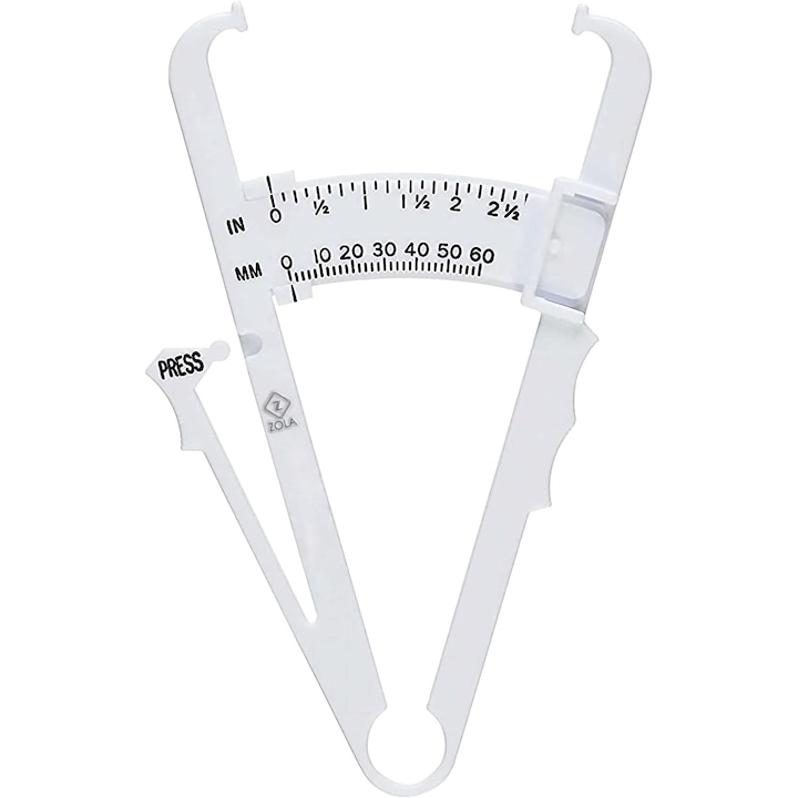 Cutimetru, Zola®, instrument pentru masurarea grasimii corporale, plastic, alb