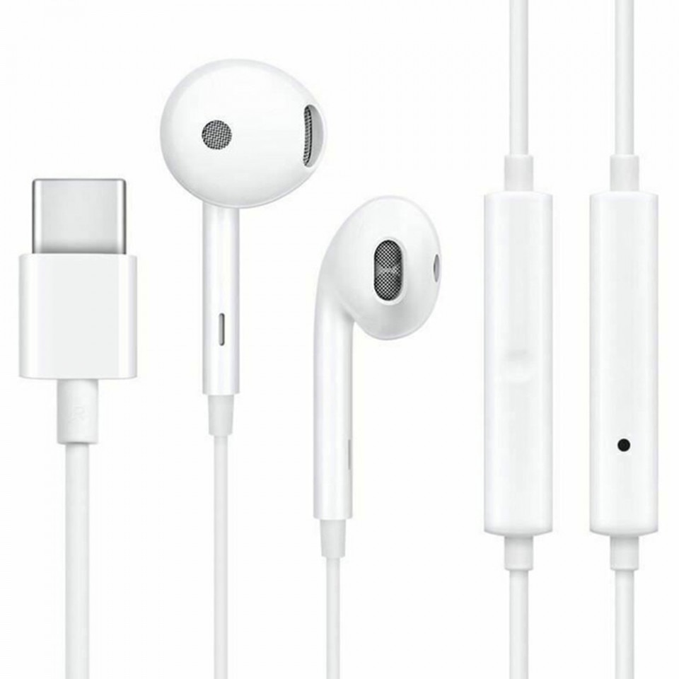 Casti Handsfree Stereo Oppo Mh147, Albe, Conexiune Usb- C, Bulk